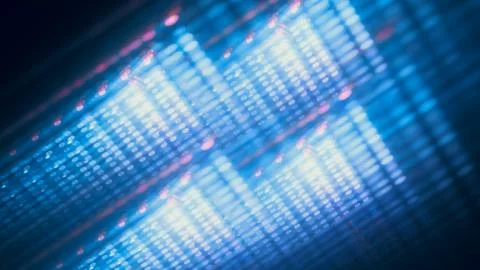 Flying binary zero codes abstract background Illustrazione stock