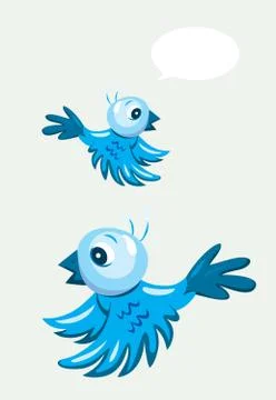 Flying bird cartoon Stock Illustration
