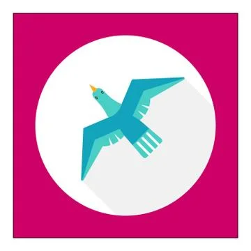 Flying bird icon Stock-Illustration