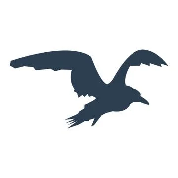 Flying bird icon Stock Illustration