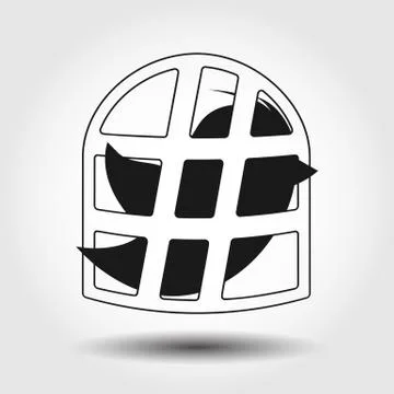 Flying bird icon isolated. Vector illustration Stock Illustration