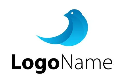 Flying Bird Logo Design Concept	 Illustrazione stock