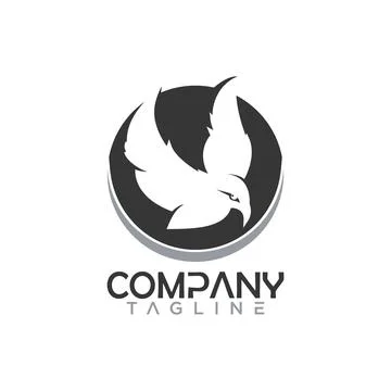 Flying bird logo Stock Illustration