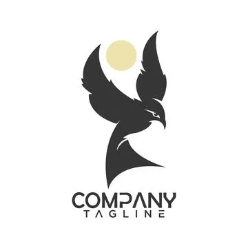 Flying bird logo Stock Illustration