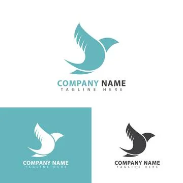 Flying Bird Logo Stock Illustration