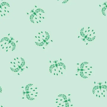 Flying bird progress glyph vector seamless pattern 스톡 일러스트
