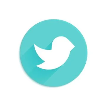 Flying bird vector icon Stock Illustration