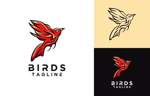 Flying birds Stock Illustration