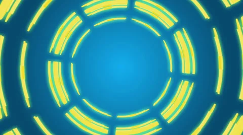 Flying blue circles Stock Footage 37241416