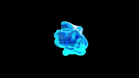 Flying blue drop Stock Footage 305331569