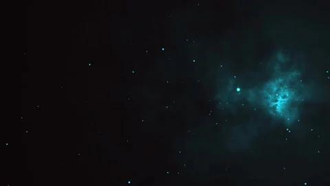 Flying blue particles on background. 4K motion graphics Stock Footage 183671236