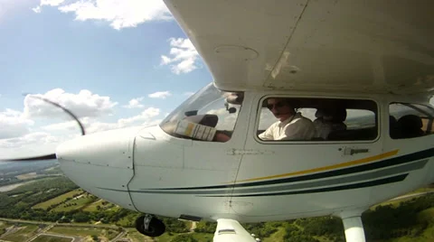 FLYING THE BLUE SKYS Stock Footage 33790354