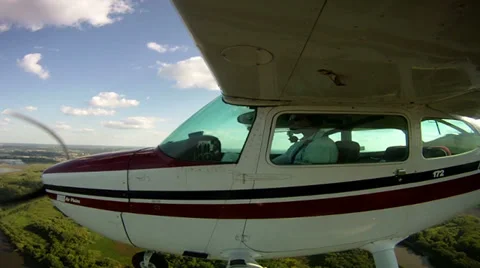 FLYING THE BLUE SKYS Stock Footage 33827669