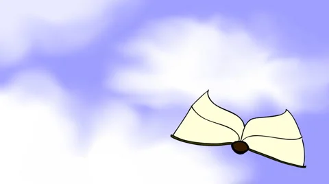 Flying book 03 스톡 동영상 1065245