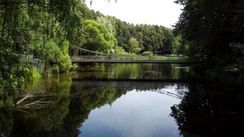 Flying off the bridge dji Stock Footage 160053538