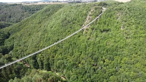 Flying bridge in Germany Stockbeeldmateriaal 242151875