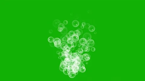 Flying bubbles green screen motion graphics Stock Footage 157303571