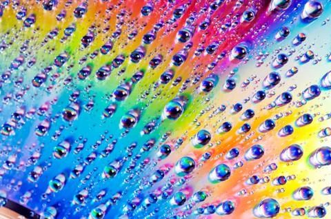 Flying bubbles Stock Illustration