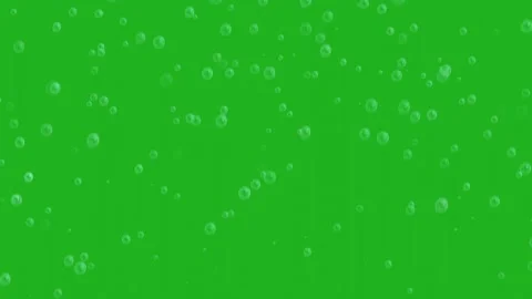 Flying bubbles motion graphics with green screen background Stock Footage 156711328