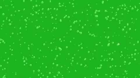 Flying bubbles motion graphics with green screen background Stock Footage 157046620