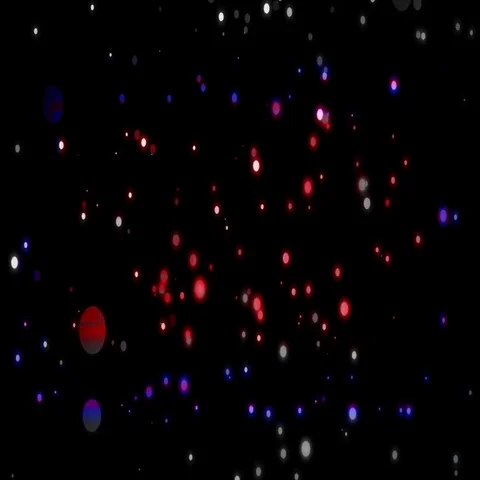 Flying bubbles red white plus blue Stock-Footage 69430612