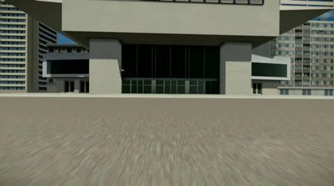 Flying on a building Video stock 12234675