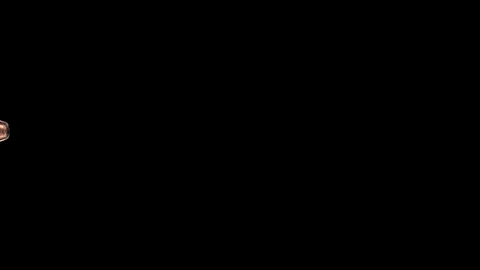 Flying bullet. Close-up. Slow motion. Rapid shooting Stock Footage 122760876