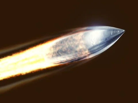 Flying bullet Illustrazione stock