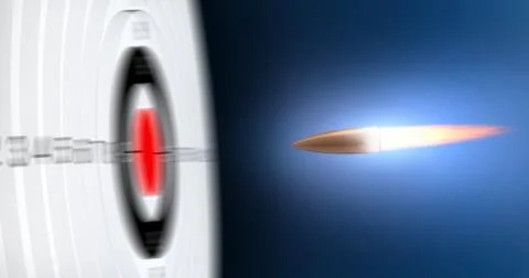 Flying bullet Stock Illustration