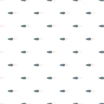 Flying bullet seamless pattern illustrating speed and motion Illustrazione stock