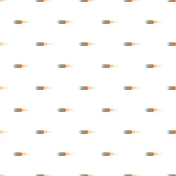 Flying bullets seamless pattern indicating speed and danger Illustrazione stock
