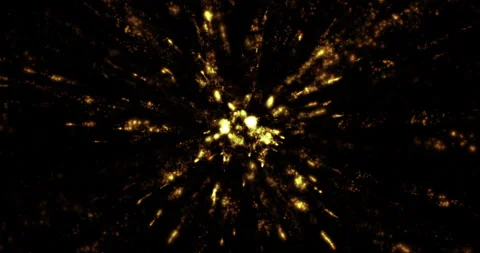 Flying burning fragments of a comet Stock Footage 285602982