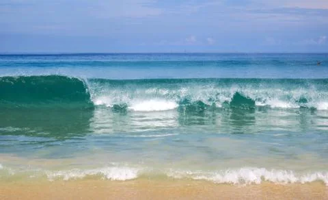 Flying butterfly over a high wave at Karon Beach in Phuket, Thailand Foto stock