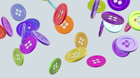 Flying buttons. Looping. Alpha channel is included. Stock Footage 51230225