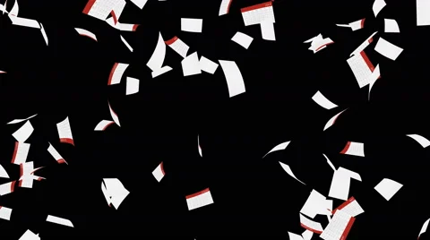Flying calendar pages - looping, alpha included Stock Footage 49020541