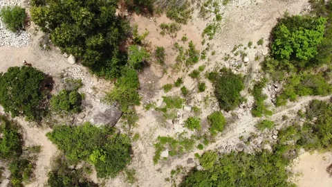 Flying camera flies over the mountains overlooking the city of Nha Trang Stock Footage 100187158