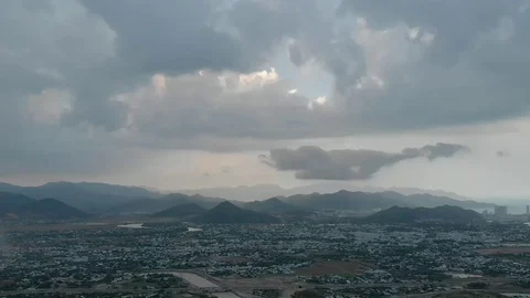Flying camera over the mountains in Vietnam Stock Footage 117433381