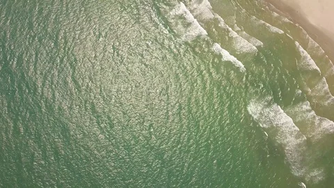 Flying camera takes pictures of the coast of Danang Stock Footage 128278301