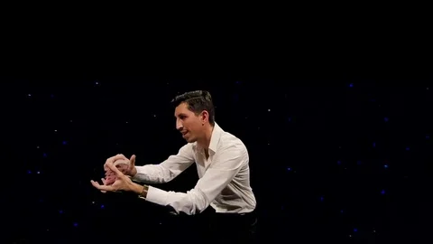 Flying cards bulet time Stock Footage 85089304