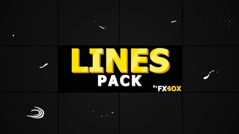 Flying Cartoon Lines Pack Stock Footage 131010486