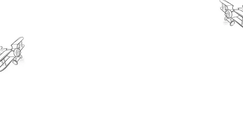 Flying cartoon planes Stock Footage 72145840