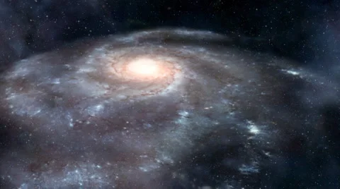 Flying into the Center of a Spiral Galaxy Vídeos de archivo 1069290