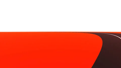 Flying Chaotically Drone Pattern Over Red Desert Highway Road Stock Footage 153945213