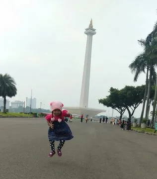 Flying child Foto stock