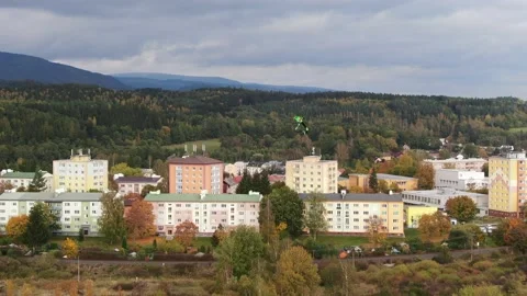 Flying children Kite Stock Footage 145156294