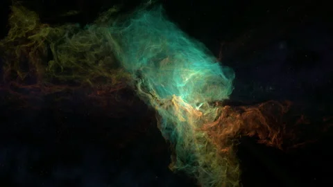 Flying close to nebulas in the outer space 動画素材 228878017