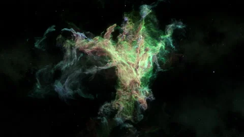 Flying close to nebulas in the outer space 動画素材 228878261