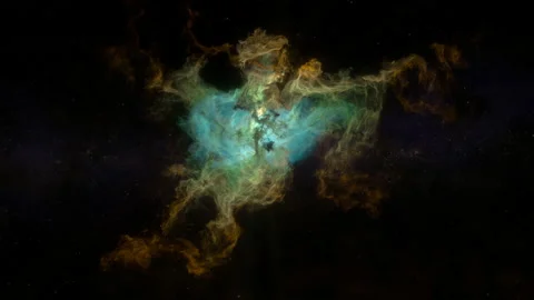 Flying close to nebulas in the outer space 動画素材 228880030