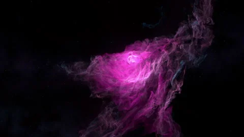 Flying close to nebulas in the outer space 動画素材 228880611