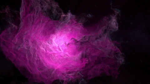 Flying close to nebulas in the outer space 動画素材 228881128